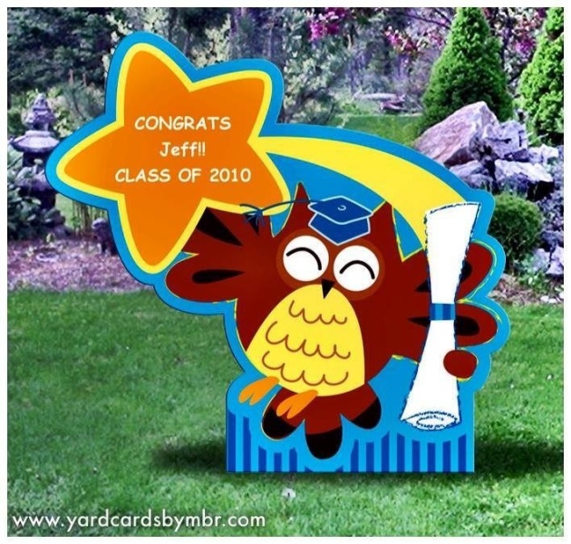 Rent a personalized 4ft graduation sign